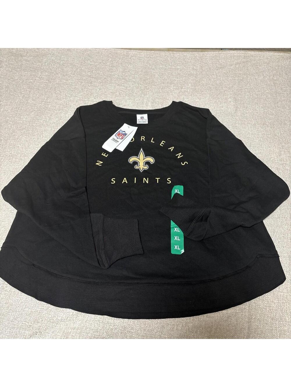 Women's Size XL NFL Team Apparel New Orleans Saints Sweater Pullover